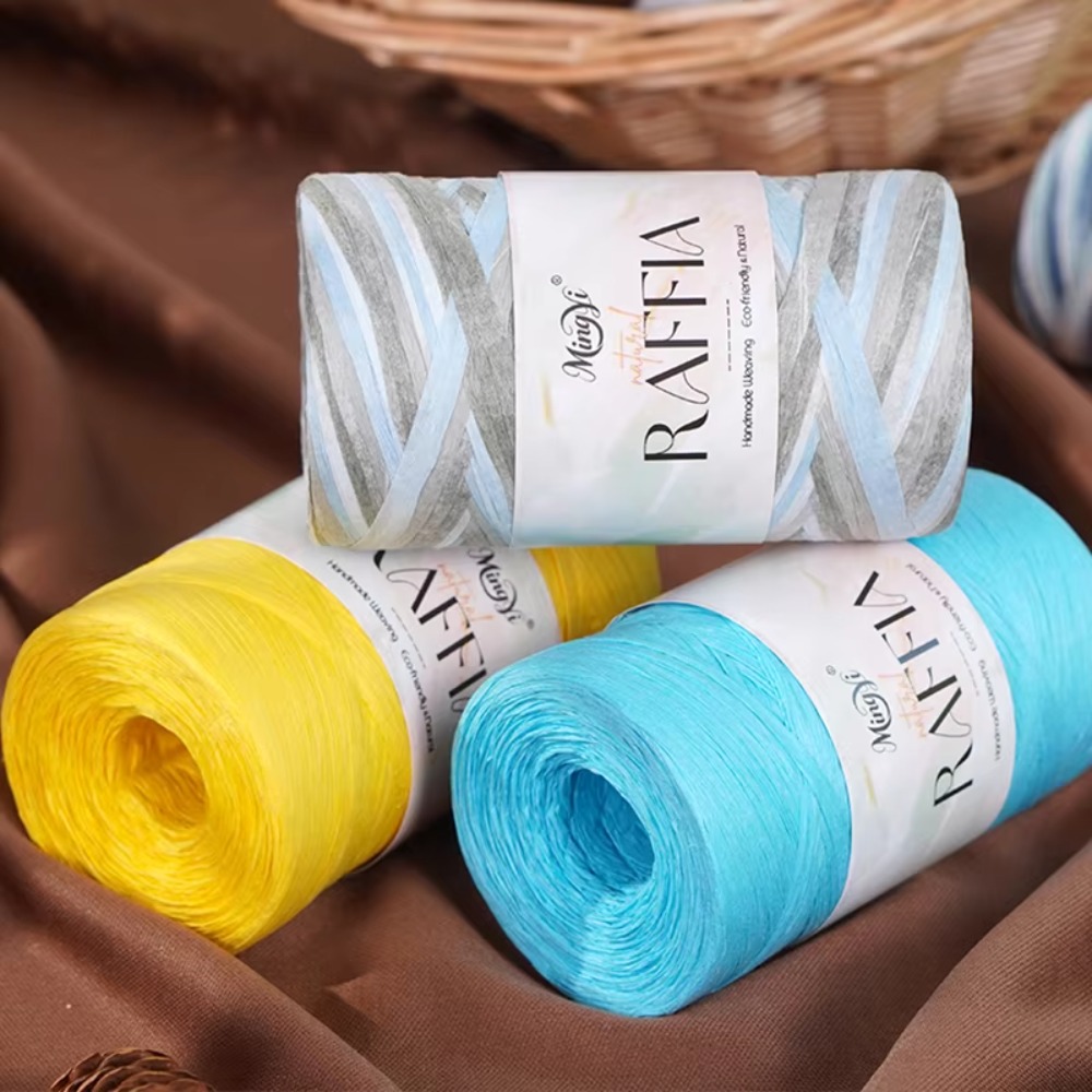 DIY Multi-Colored Raffia Yarn  - Crochet Bag Raffia avis et prix
