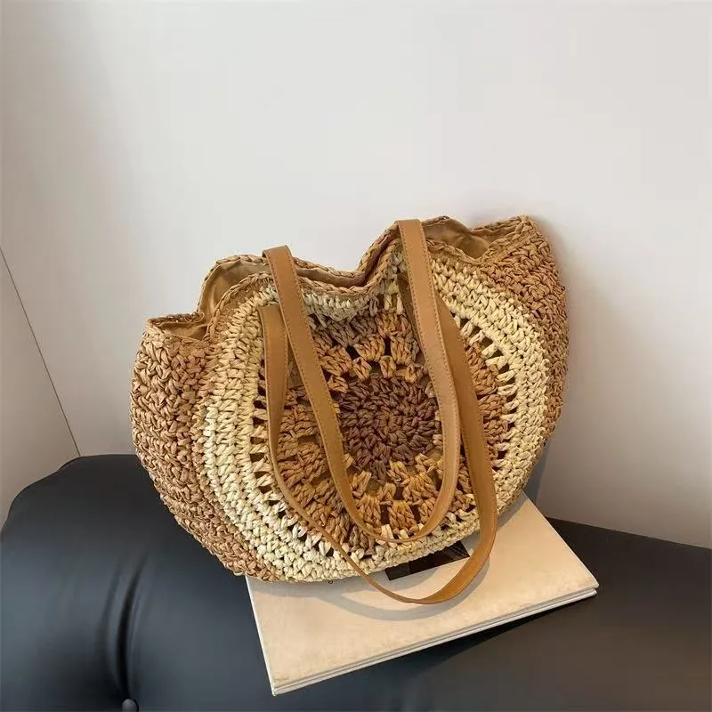 Straw Beach Tote Bag Handwoven - Tote Bag Beach avis et prix