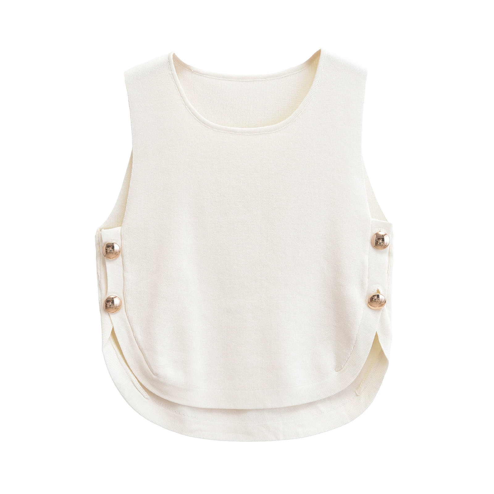 2025   Women's  Chic  Sleevele - Crop Top Crochet avis et prix