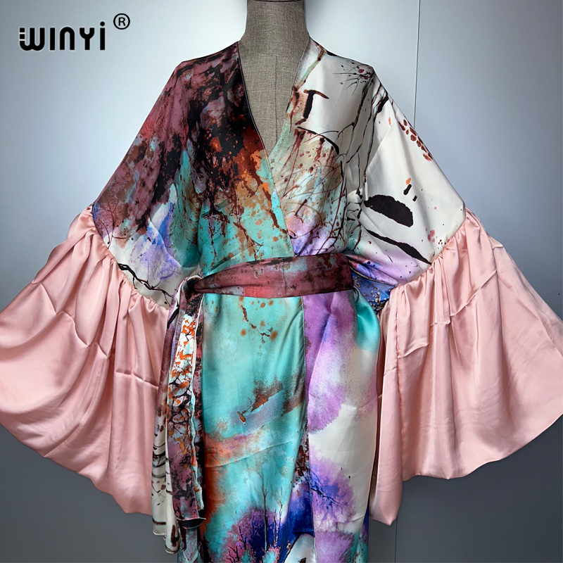 WINYI Summer Kimono party dres - Cover Up Kaftan avis et prix