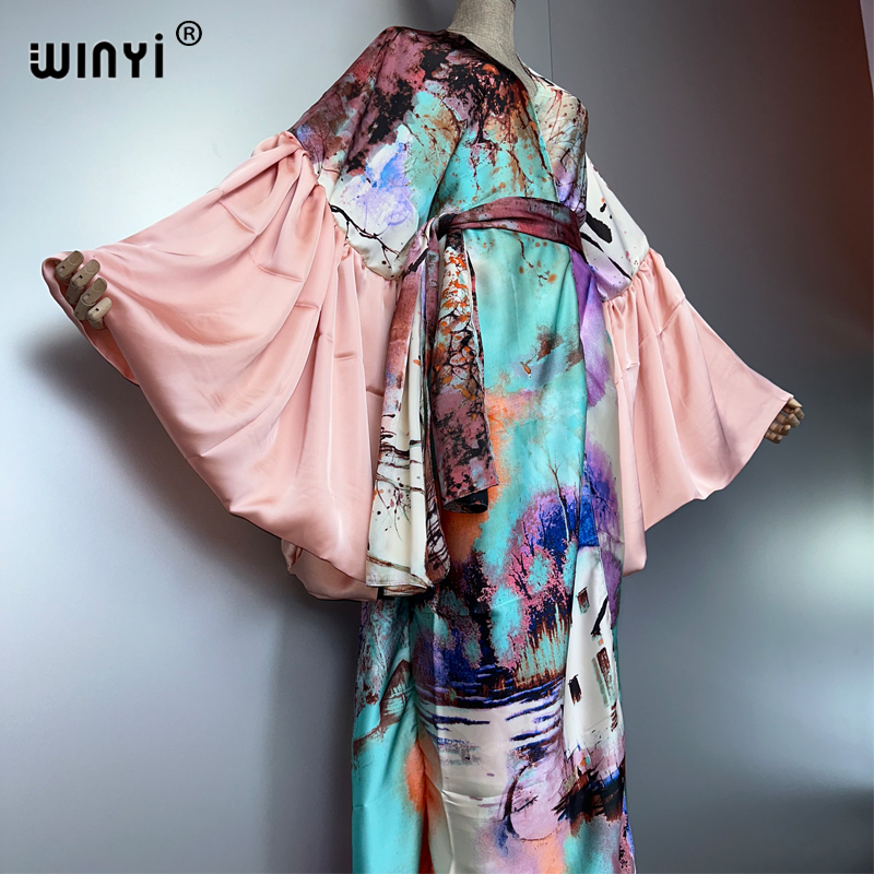 WINYI Summer Kimono party dres - Cover Up Kaftan avis et prix