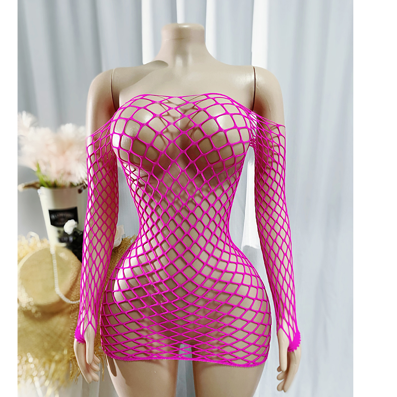 Women Long Sleeve Fishnet Cove - Cover Up Kaftan avis et prix