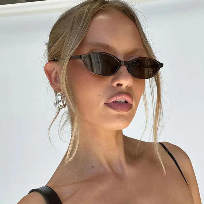 Retro Oval Frame Sunglasses Fa - Sunglasses Cat Eye avis et prix