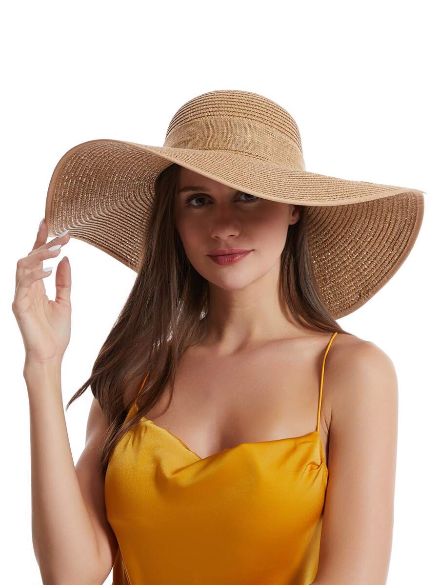 Womens Wide Brim Floppy Straw  - Hat Floppy Wide avis et prix