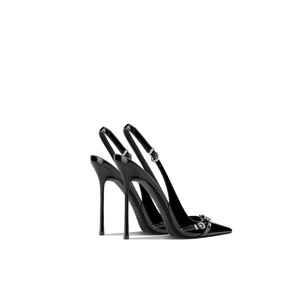 Fashionable Black Pointed Toe  - Sandal Strappy Heeled avis et prix