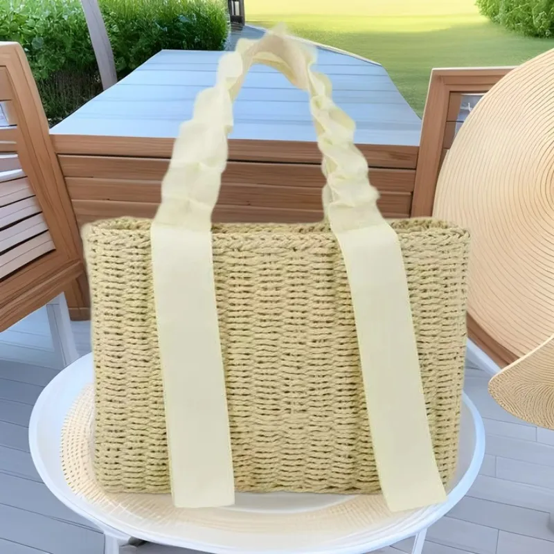 Straw Woven Handbag Summer Vac - Tote Bag Beach avis et prix